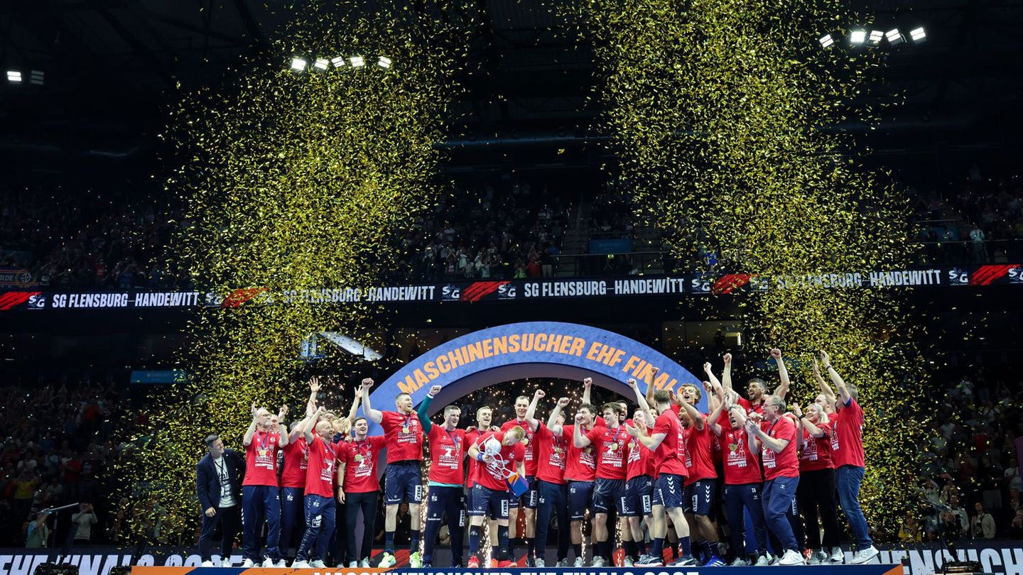 Die SG Flensburg-Handewitt ist Titelverteidiger in der European League. (Archivbild) Foto: Christian Charisius/dpa