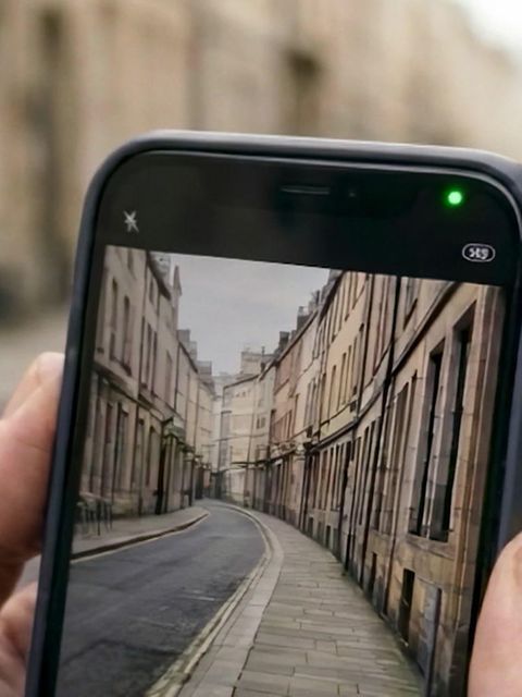 Grüner Punkt am Handy
