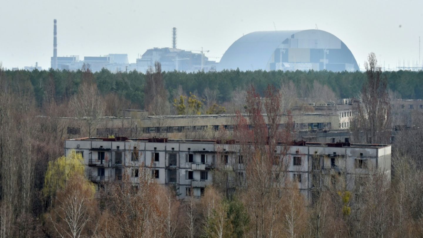 Blick auf das stillgelegte Akw Tschernobyl im Jahr 2016