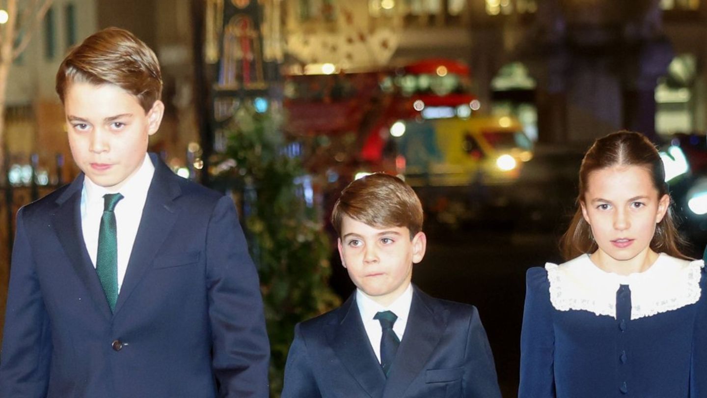 Ein royales Geschwister-Trio: Prinz George, Prinz Louis und Prinzessin Charlotte (v.l.)