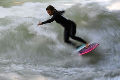 Suferin auf dem Eisbach im Jahr 2019