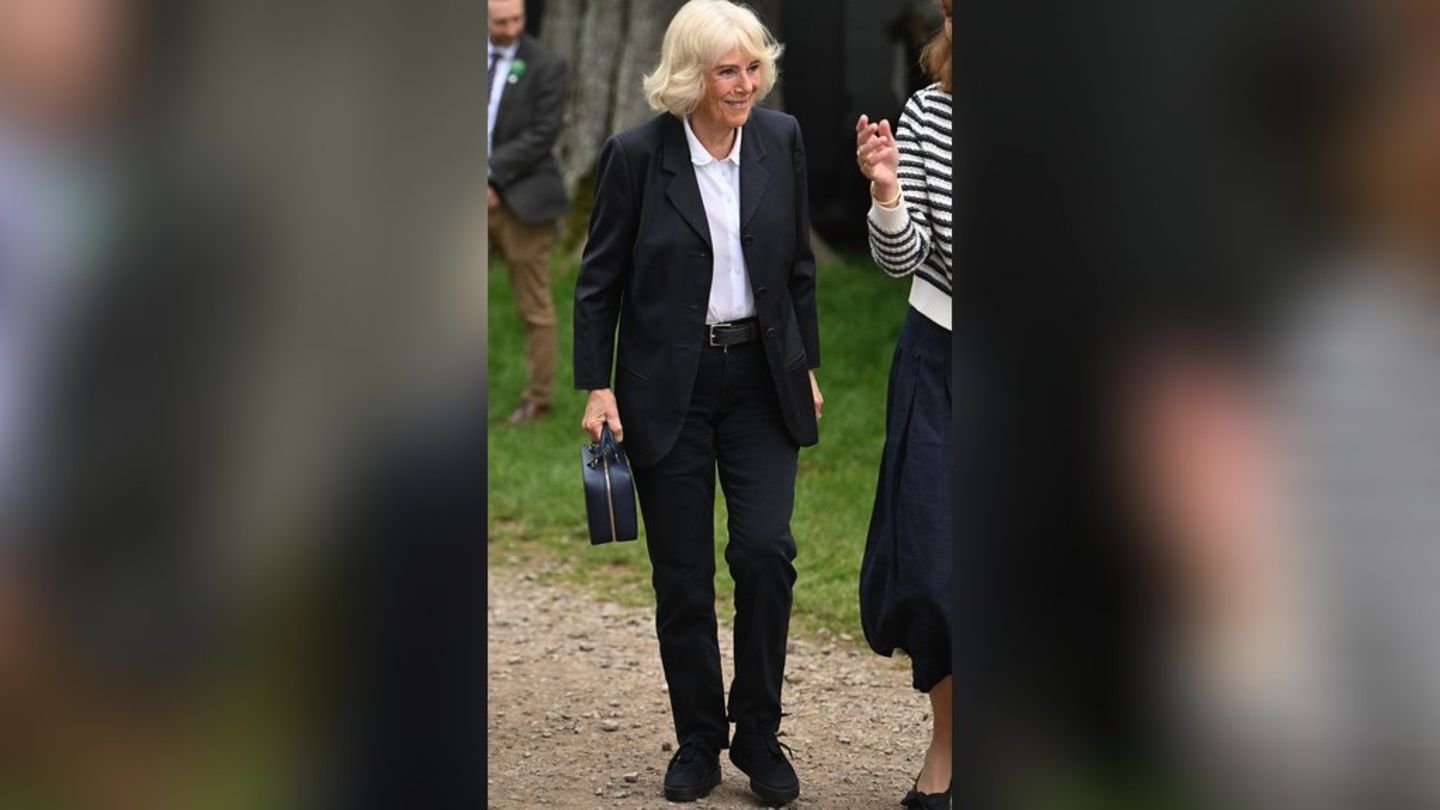 Königin Camilla im Hosenanzug bei den Badminton Horse Trials 2026.