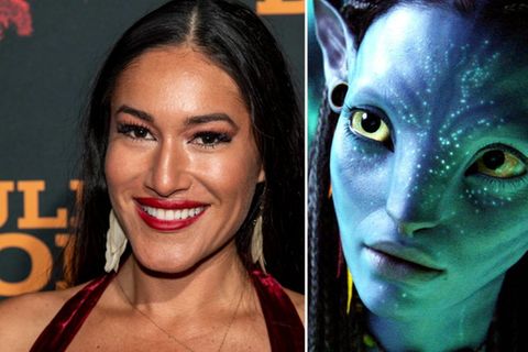 Die Ähnlichkeiten sind nicht zu leugnen: Q'orianka Kilcher und die "Avatar"-Figur Neytiri.