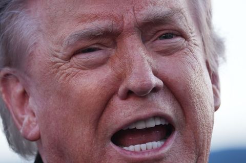 US-Präsident Trump hat eine Waffenruhe zwischen der Ukraine und Russland verkündet. Foto: Mark Schiefelbein/AP/dpa