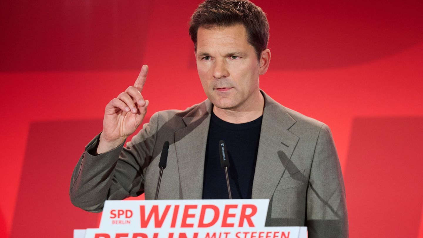 SPD-Spitzenkandidat Steffen Krach setzt auf das Thema Mietenpolitik. Foto: Annette Riedl/dpa