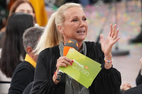 Andrea Kiewel und der "ZDF-Fernsehgarten" gehören seit vielen Jahren zusammen.