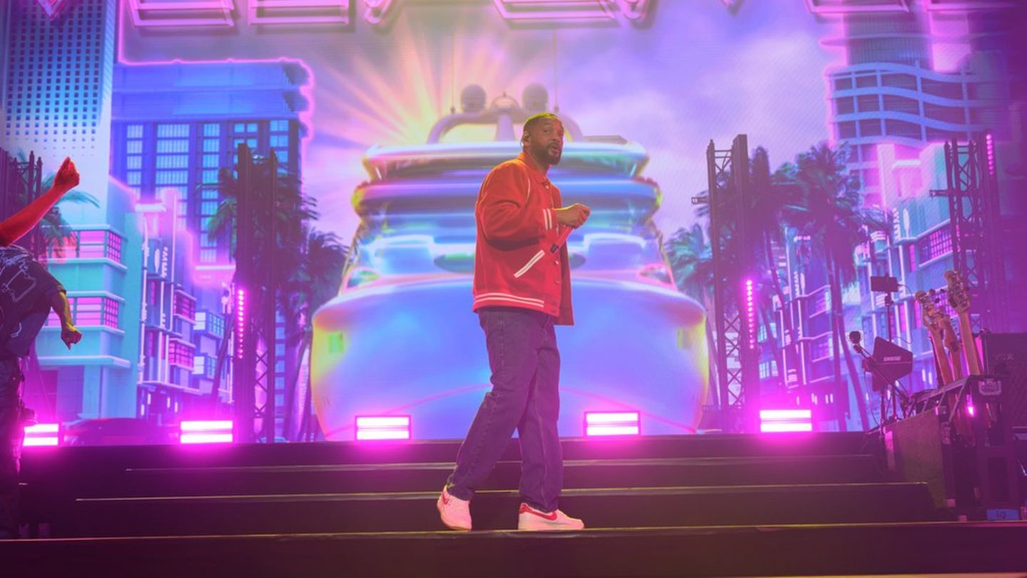 Will Smith während eines Auftritts auf seiner Tour im vergangenen Jahr.