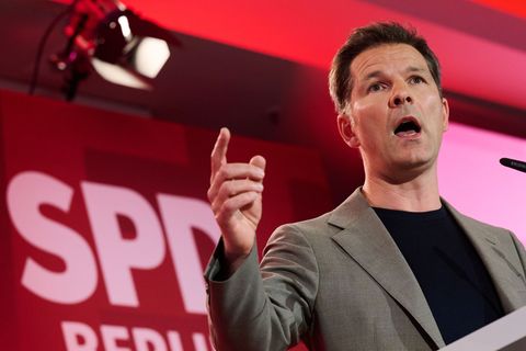 SPD-Spitzenkandidat Steffen Krach geht als neuer Landesvorsitzender in den Wahlkampf. Foto: Annette Riedl/dpa