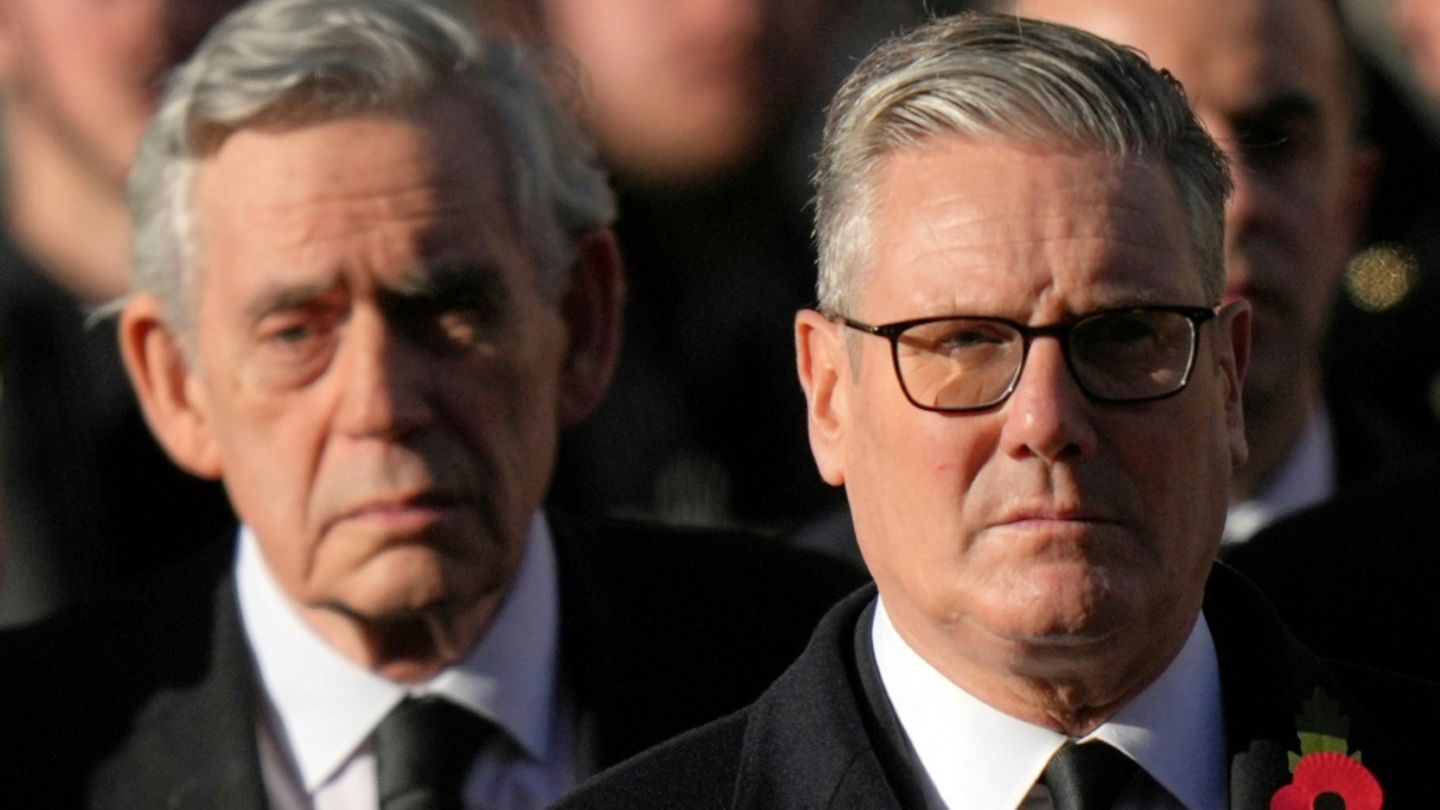 Brown (l.) und Starmer