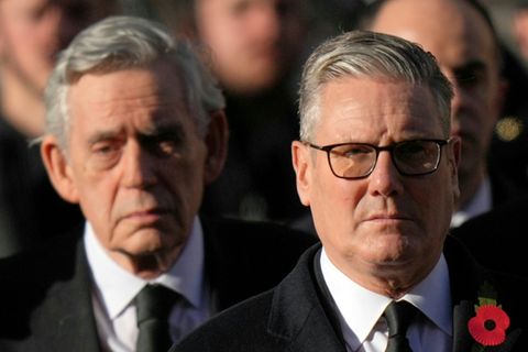 Brown (l.) und Starmer