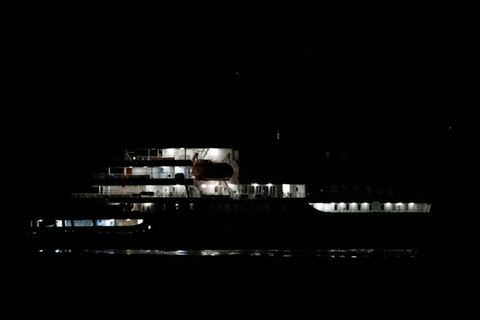 Die "MV Hondius" vor Teneriffa