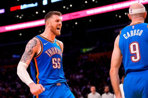 Mit den Oklahoma City Thunder weiter auf Erfolgskurs: Isaiah Hartenstein. Foto: Mark J. Terrill/AP/dpa