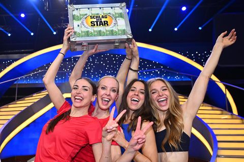 Ekaterina Leonova, Isabel Edvardsson, Vanessa Mai und Lola Weippert bei „Schlag den Star“