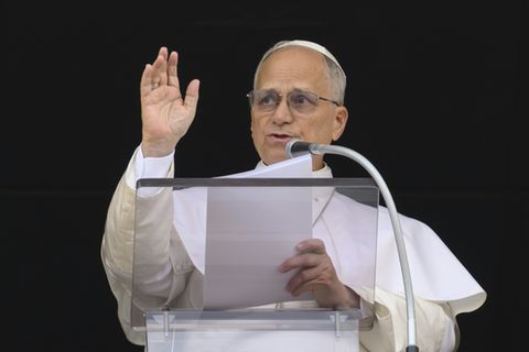 Papst Leo XIV. spricht das "Regina Coeli"-Gebet