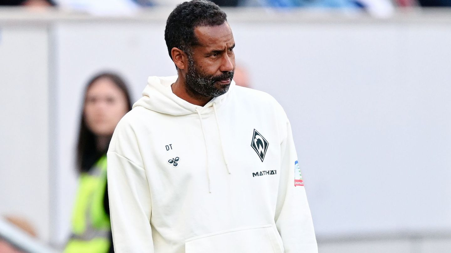 Werder-Trainer Daniel Thioune. Foto: Uwe Anspach/dpa