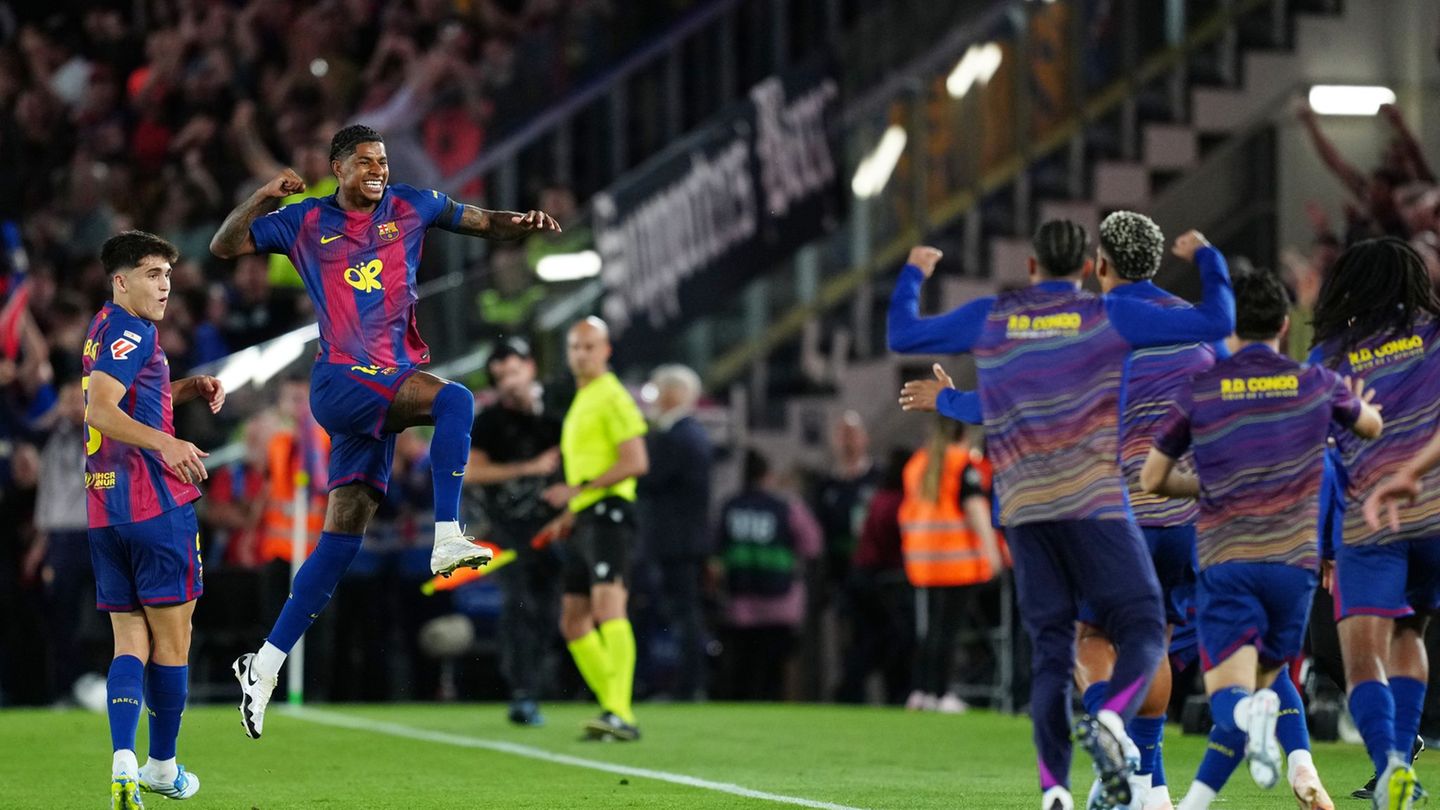 Marcus Rashford ließ den FC Barcelona und seine Fans bereits in der 9. Minute jubeln. Foto: Joan Mateu Parra/AP/dpa