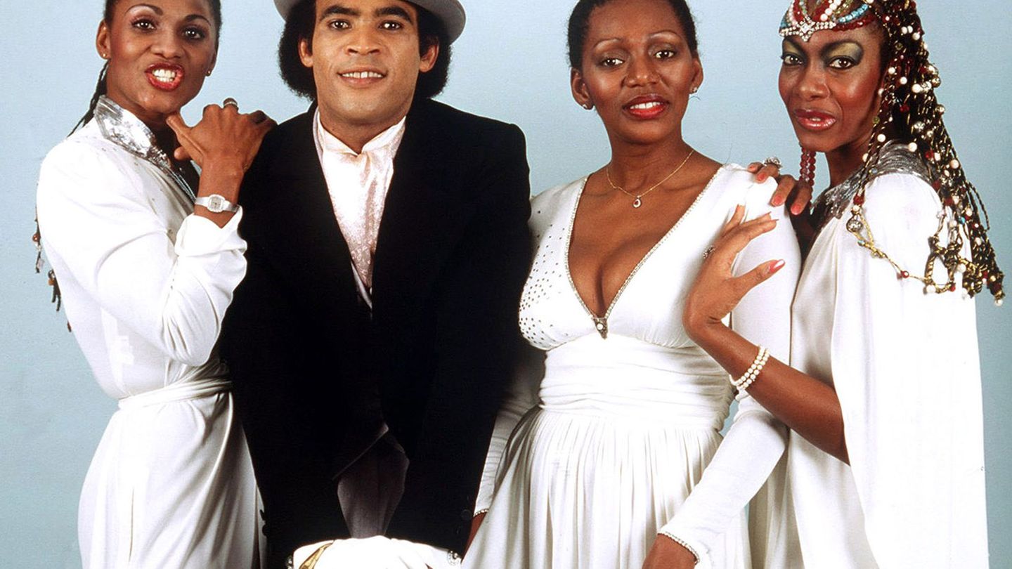 Vor 50 Jahren begann die Karriere von Boney M.: Marcia Barrett, Bobby Farrell, Liz Mitchell und Maizie Williams. Foto: Martin At