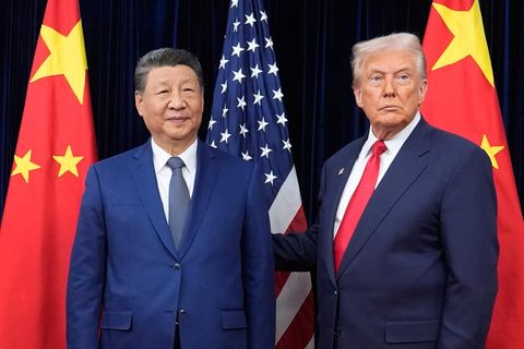 Trump und Xi bei ihrem letzten Treffen in Südkorea