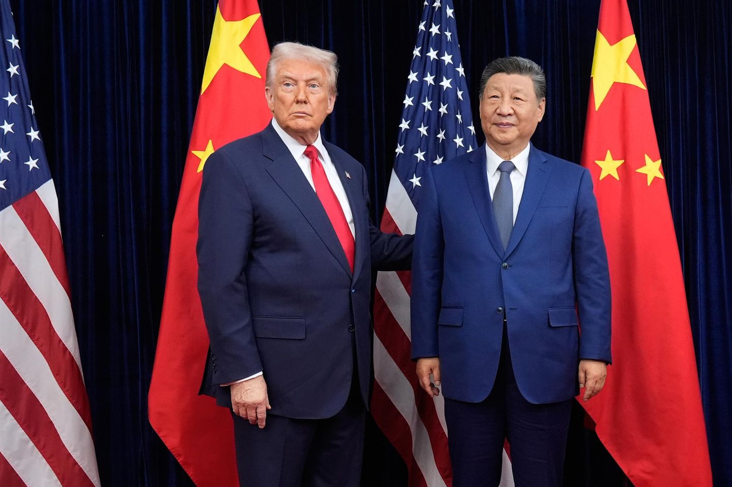 Trump und Xi bei ihrem letzten Treffen in Südkorea
