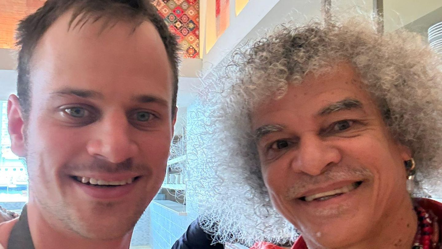 Mario Heller und Carlos Valderrama