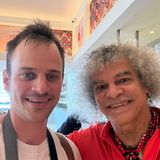 Mario Heller und Carlos Valderrama