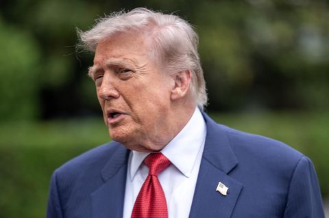 Donald Trump am Rednerpult