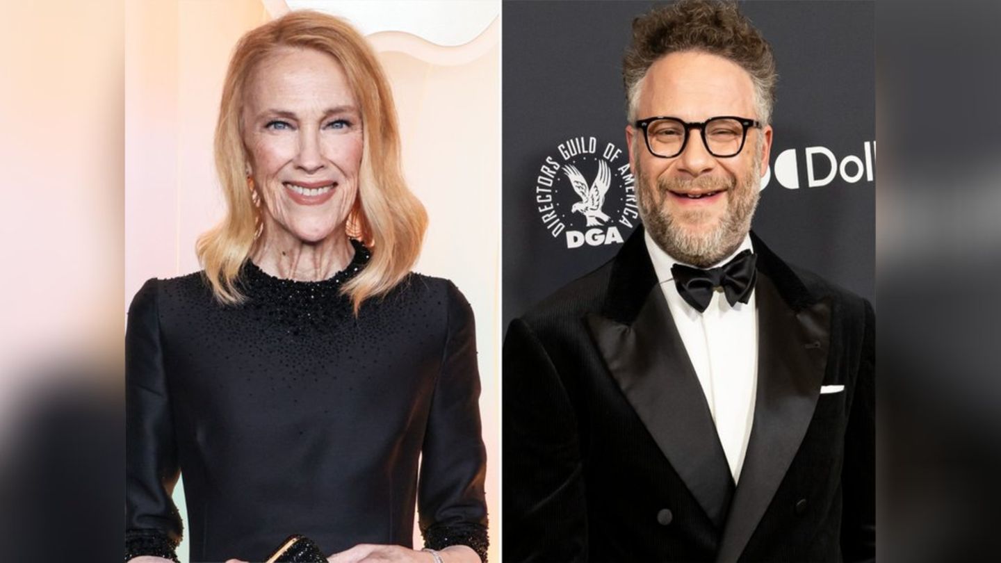 Seth Rogen feiert Catherine O'Hara.