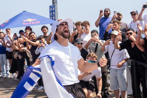 Arda Saatci am Ziel