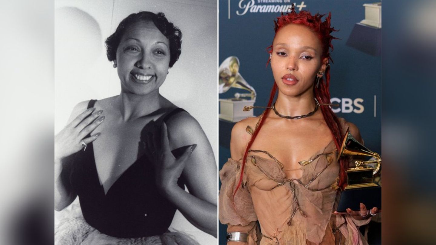 FKA Twigs (r.) spielt Josephine Baker.