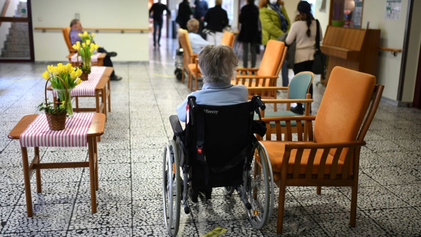 Bewohnerin eines Pflegeheims