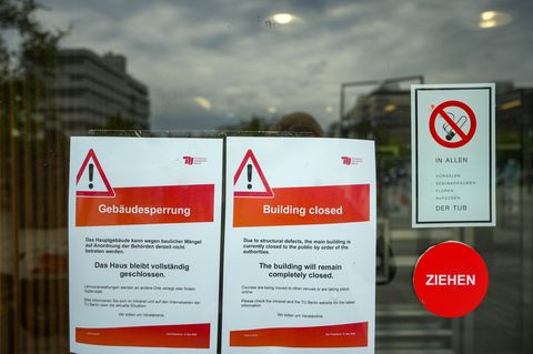 An der TU wurde ein Krisenstab eingerichtet. Foto: Soeren Stache/dpa