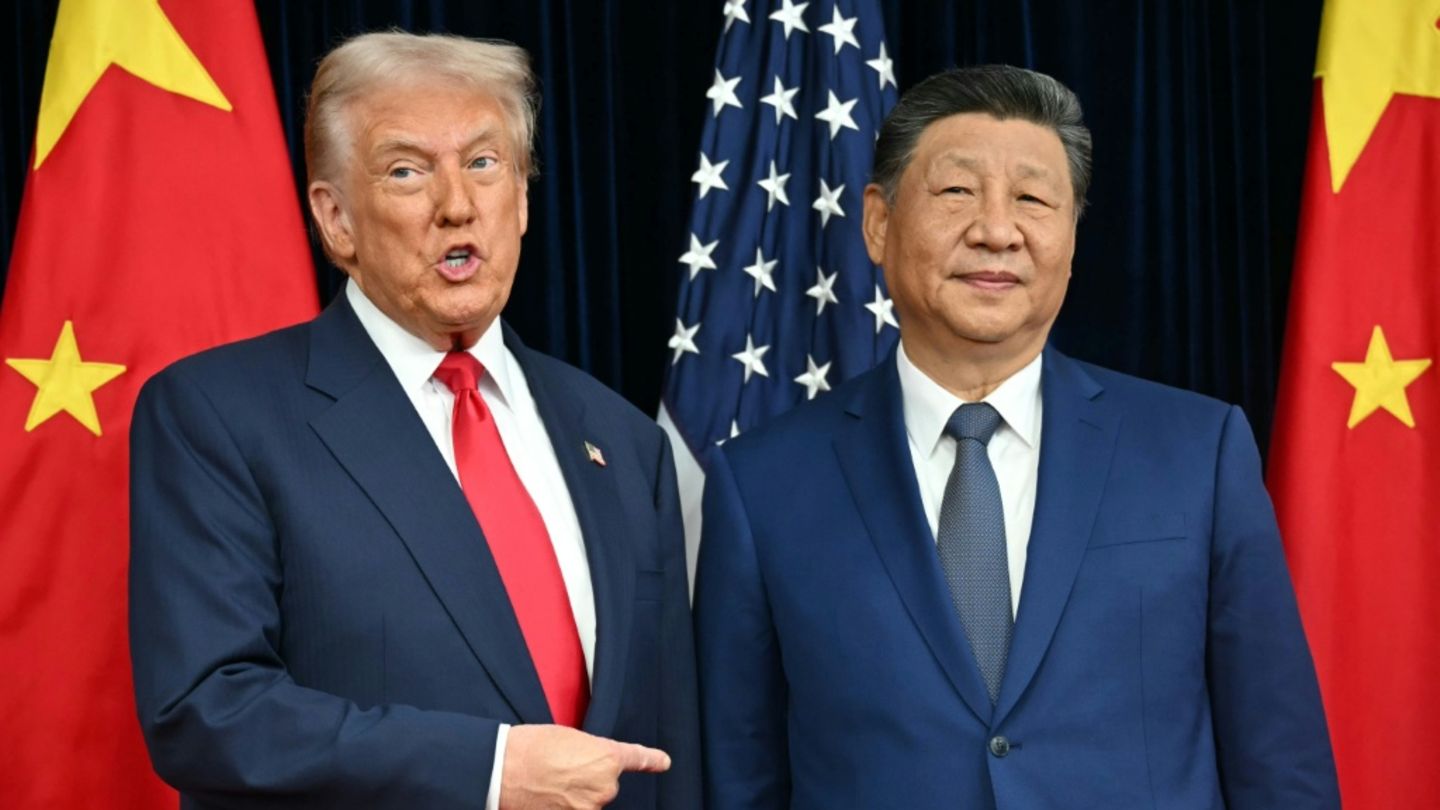 Trump (li.) und Xi