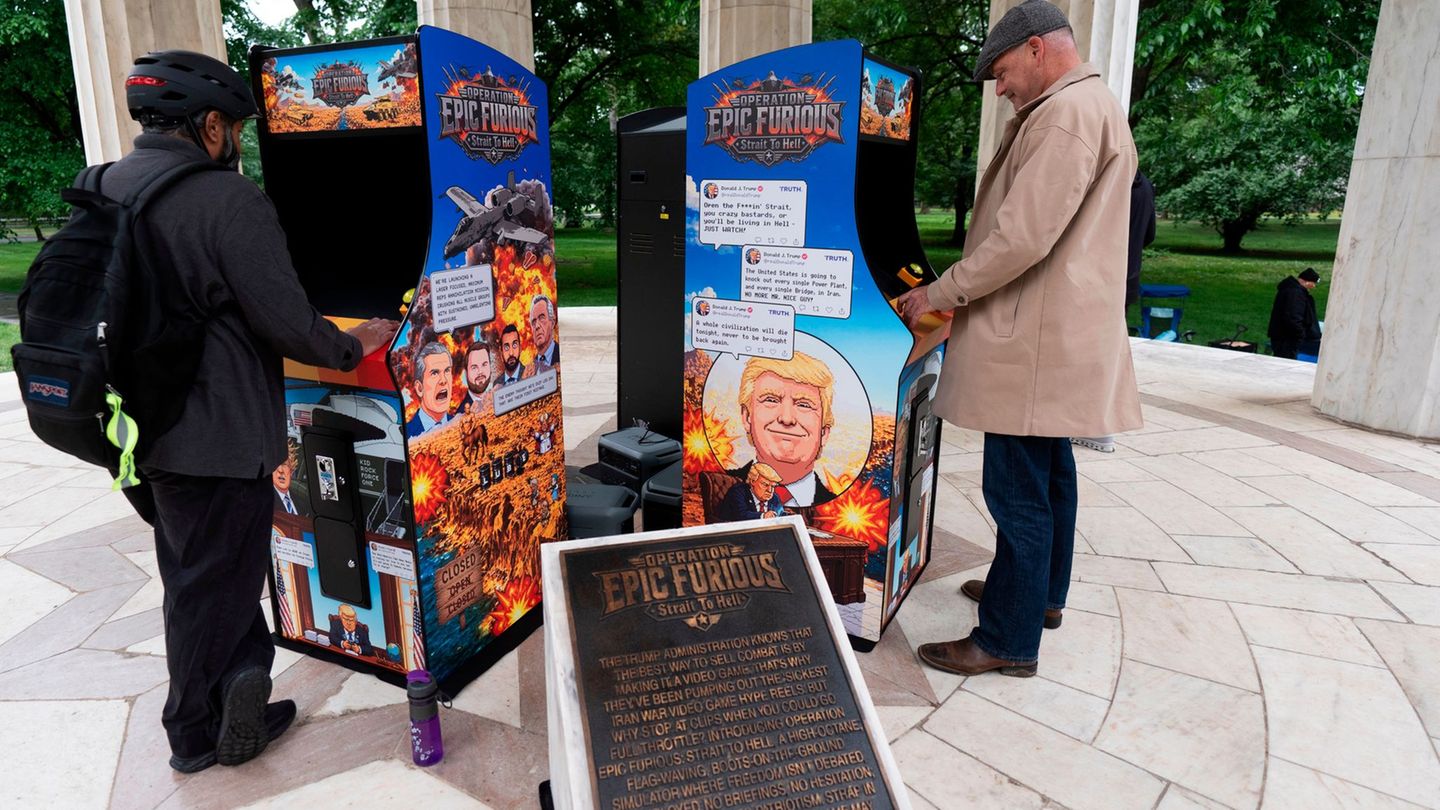 Unbekannte haben ein neues Videospiel zu Ehren Trumps entwickelt. Foto: Manuel Balce Ceneta/AP/dpa