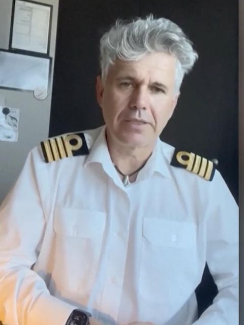 Der Kapitän der Hondius dankt Crew und Passagieren in einem Video.