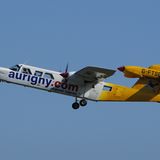 Eine Britten-Norman „Trislander“ der Airline Aurigny hebt ab