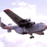Das Transportflugzeug Blackburn „Beverly“  im Flug