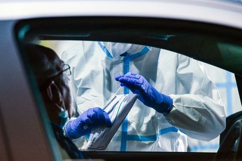 Coronatest während Pandemie
