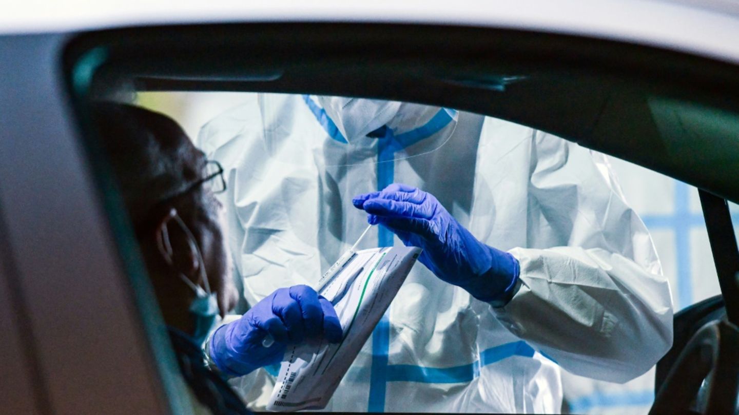 Coronatest während Pandemie