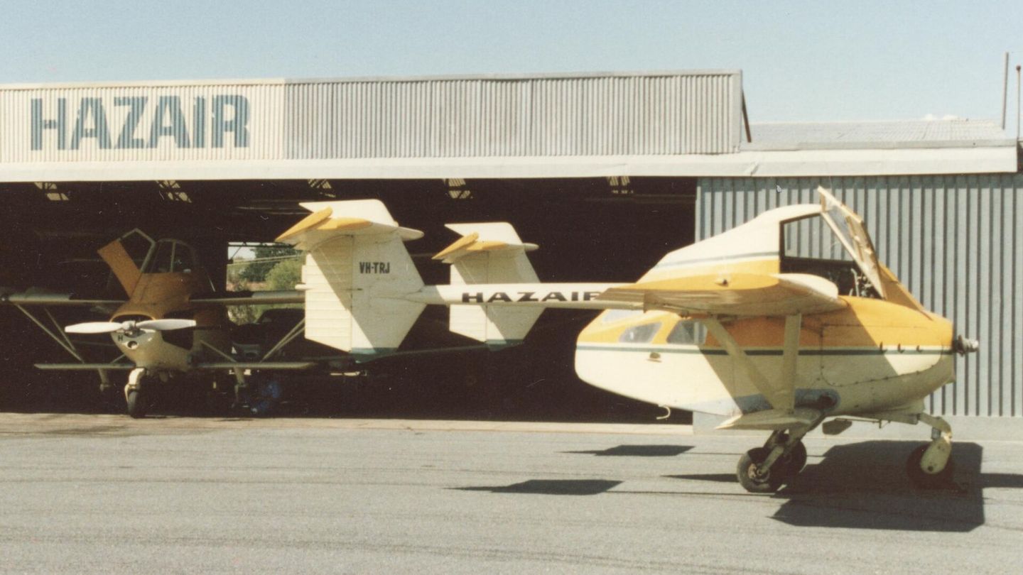 Eine Airtruck auf einem Flugplatz im australischen South Wales