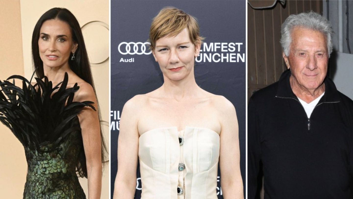Demi Moore (l.) sitzt in diesem Jahr in der Jury, Sandra Hüller ist dank des Films "Vaterland" im Wettbewerb um die Goldene Pa