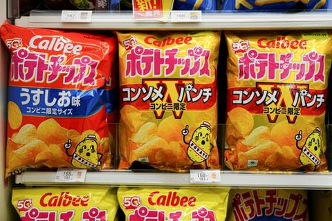Chipstüten von Calbee