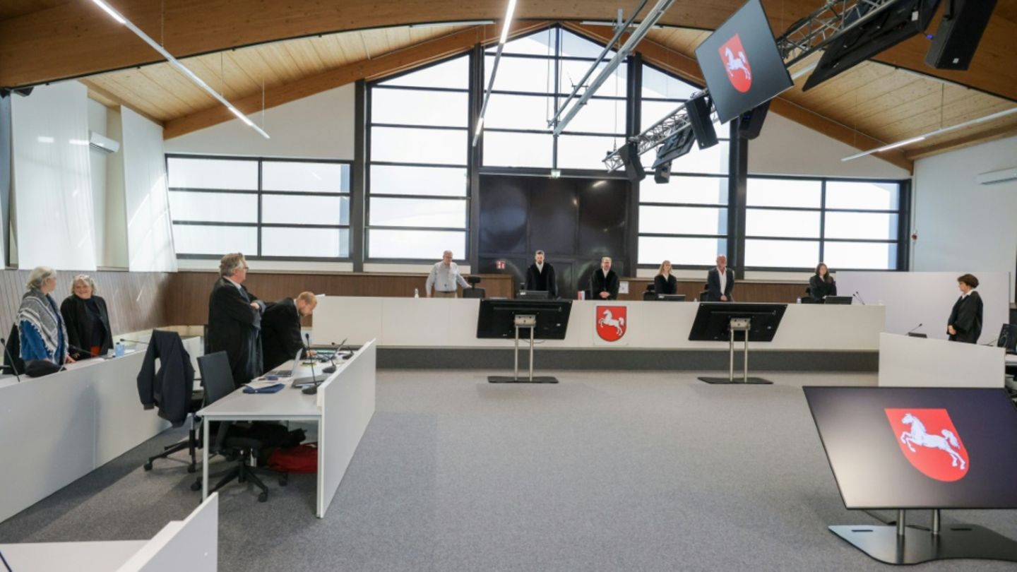 Daniela Klette in Verhandlungssaal