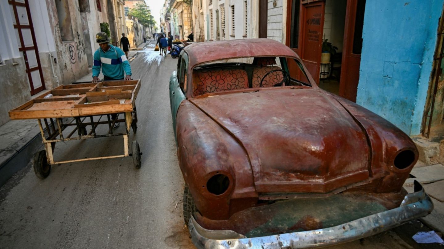 Eine Straßenszene aus Havanna