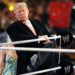 Donald Trump bei einem Showkampf 2007