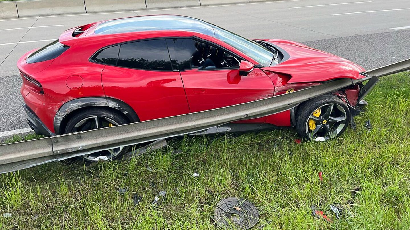 Der Fahrer des hochmotorisierten Fahrzeugs war laut Polizei zu stark aufs Gas getreten. Foto: -/Autobahnpolizeiinspektion Thürin