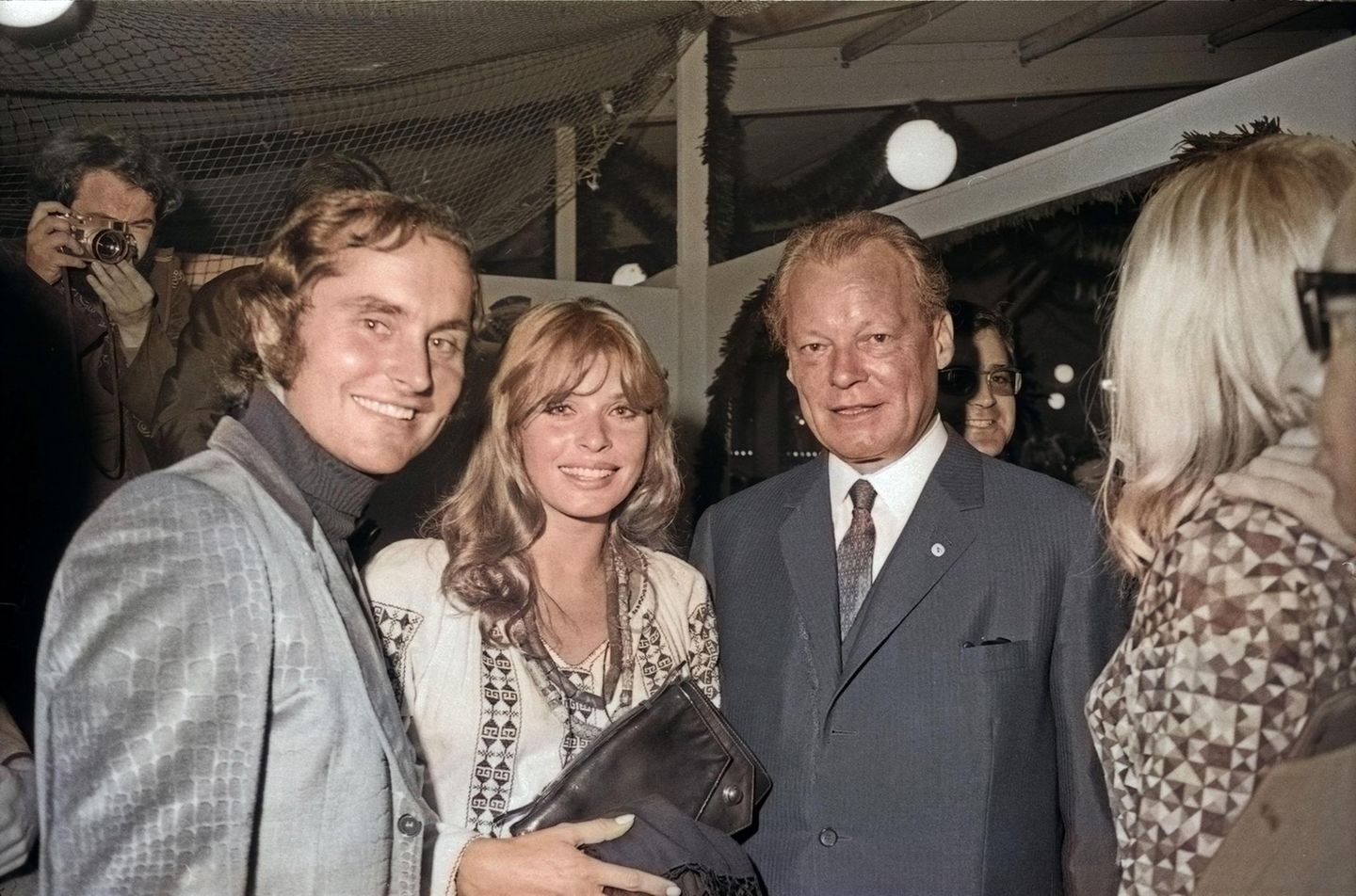 Sebnta Berger mit Willy Brandt