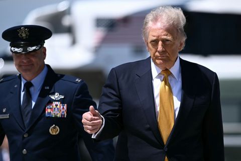 Trump vor dem Abflug nach China