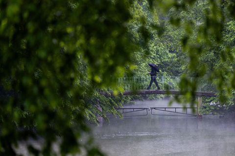 Bei häufig auftretenden Schauern in den kommenden Tagen sollte der Regenschirm nicht vergessen werden. (Symbolbild) Foto: Rolf V