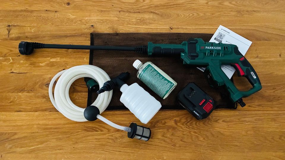 Parkside Akku–Druckreiniger "PDRA 20–Li D4"