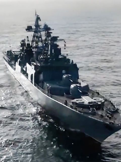 Das russische Kriegsschiff „Seweromorsk“